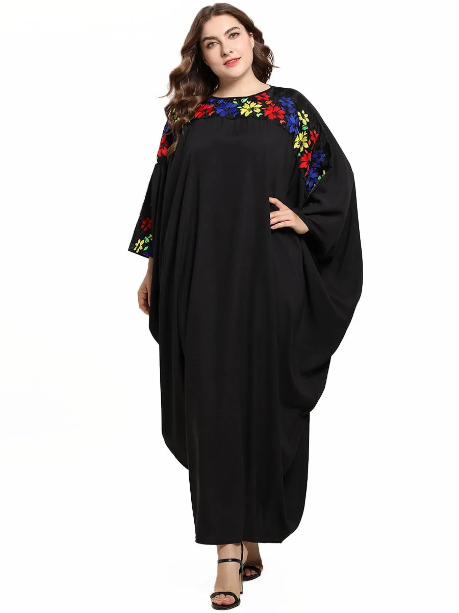 Турецкое мусульманское платье абайя Женский марокканский кафтан с рукавами