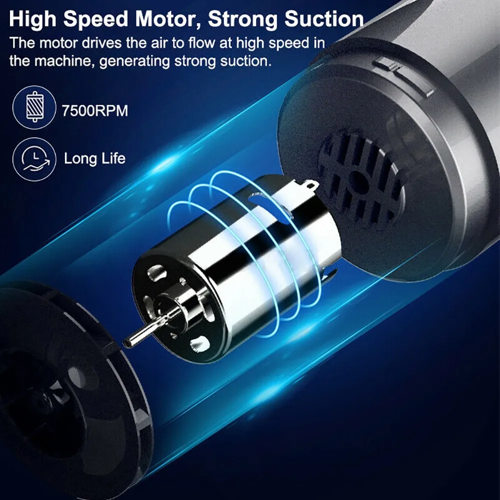 

10000Pa Vacuum Cleaner Car Cordless Handheld Home Accessory Comfortable