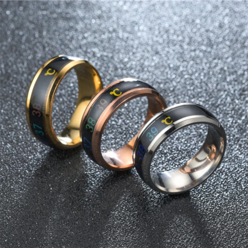 Водонепроницаемый цифровой термометр датчик температуры тела умные кольца