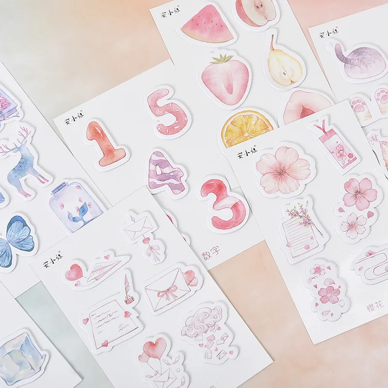 Специальная комбинация розовые девушки милые Липкие заметки студент школа офис