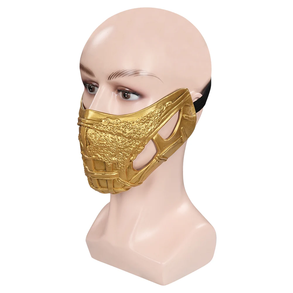 2021 маска Mortal Kombat Скорпион Косплей латексные маски шлем маскарад Хэллоуин костюм