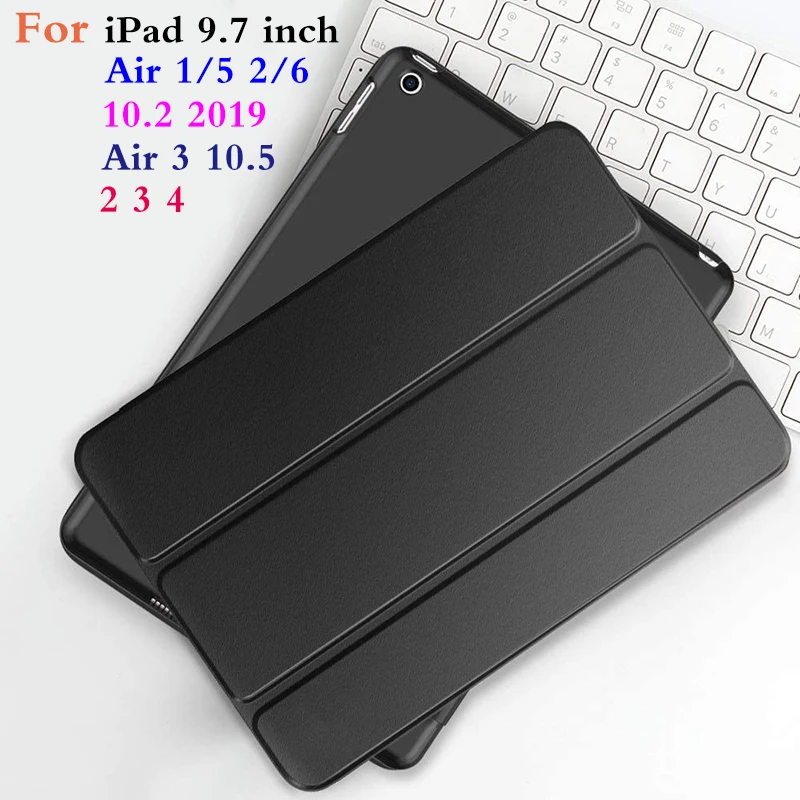 Чехол для Apple iPad 9 7 &quotAir 2 2017 2018 Air3 10 5 2019 чехол с откидной крышкой планшета кожаный