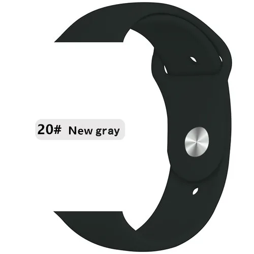 new gray 20-1 Ремешок для apple watch 5 4 ремешок apple watch 44 мм 40 мм iwatch 3 2 1 ремешок 42 мм 38 мм для хорошего клиента - Цвет ремешка: new gray 20-1