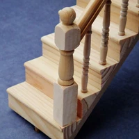 112 dollhouse miniature handrail staircase wooden scene plain stairway models mini stair furniture room decoration