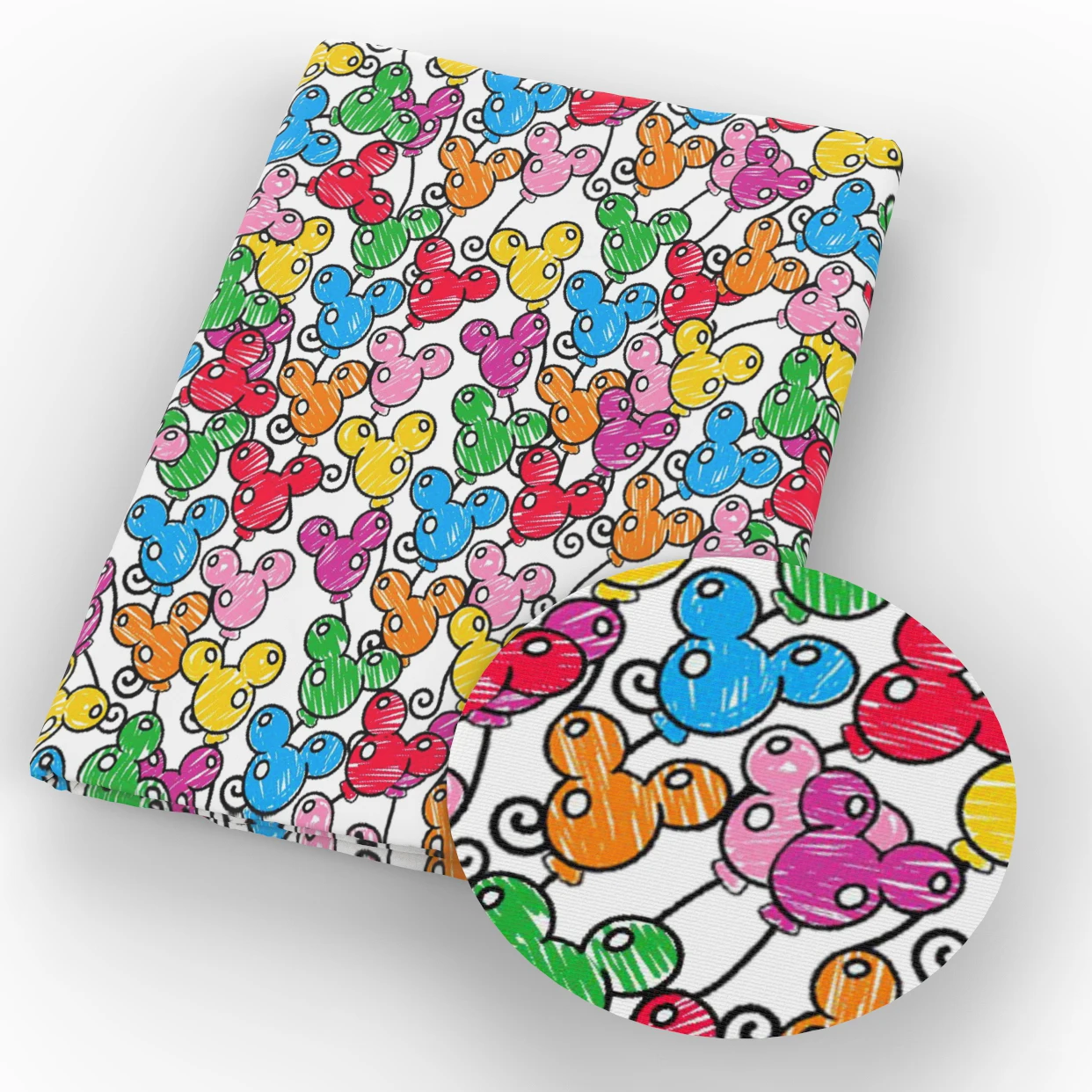 Мультяшные животные ручная работа полиэстер хлопок/4 способа стрейчевая ткань