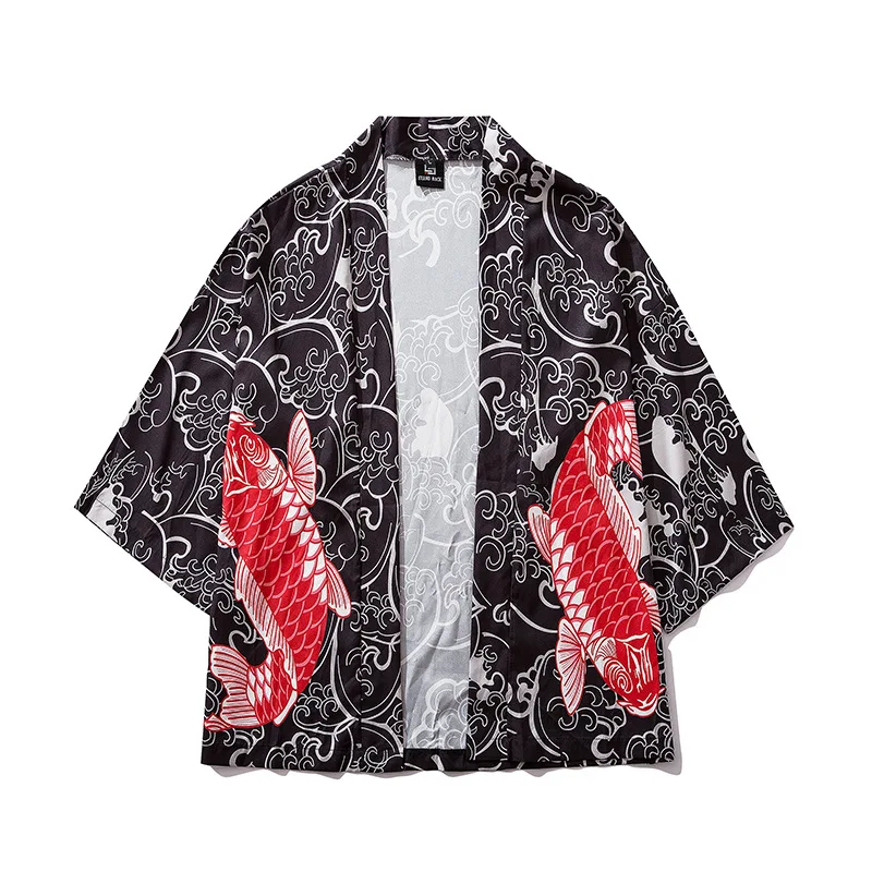 Японское кимоно кардиган для мужчин haori yukata мужской самурайский костюм одежда