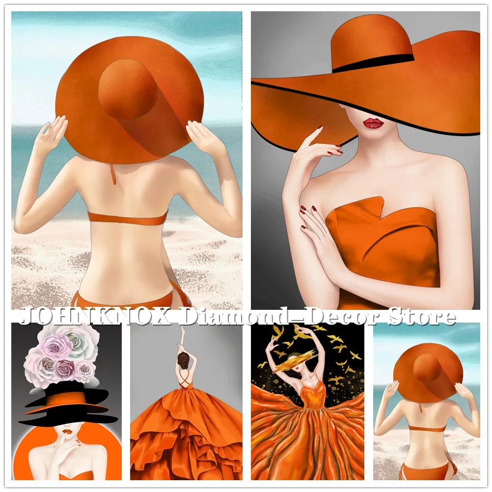 

5D Diy Diamond Painting Beautiful Dress Woman Full Drill Diamond Mosaic Art Embroidery Cross Stitch Sexy Girl Home Decor Gifts