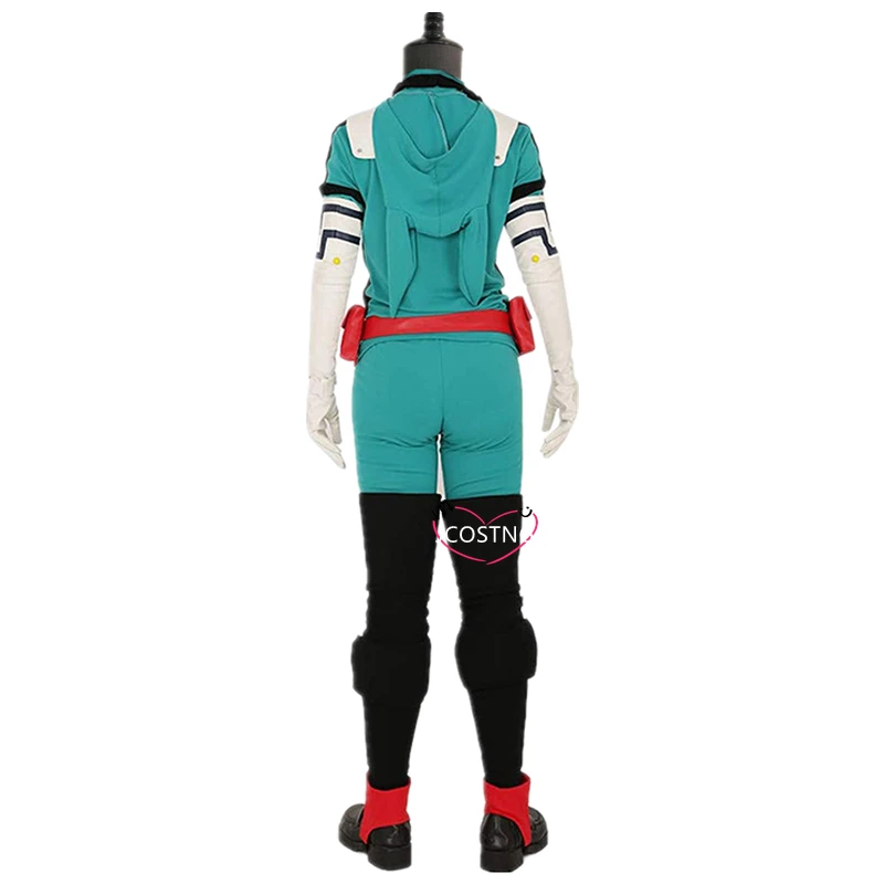 Костюм для косплея Мидория Изуку Деку из аниме "Мой герой Академия" вместе с париком - набор для Хэллоуин-вечеринки.