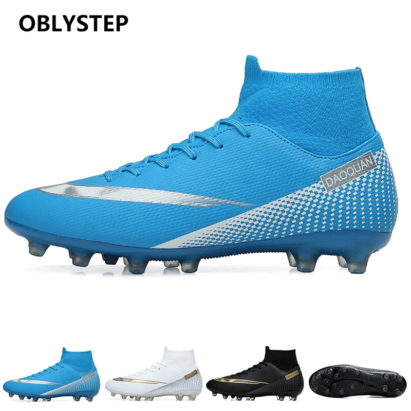 

OBLYSTEP2020 Men's AG/FG Football Shoes Youth Outdoor Grass Confrontation Boots Non-slip Waterproof Sports