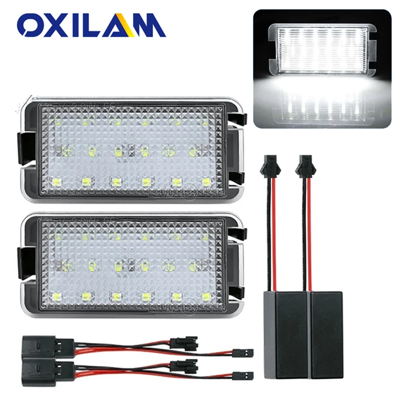 Светодиодные огни для номерного знака 2 шт. без ошибок OEM подходят Seat Altea Arosa Cordoba MK1