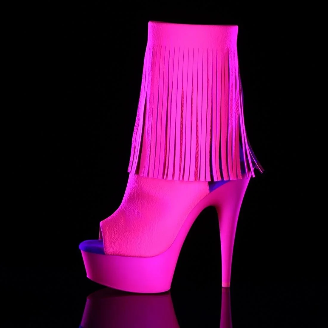 

15cm hate sky high tassel high heel shoes thin heel waterproof platform thick bottom low tube boots Pole Dance Night Club boots