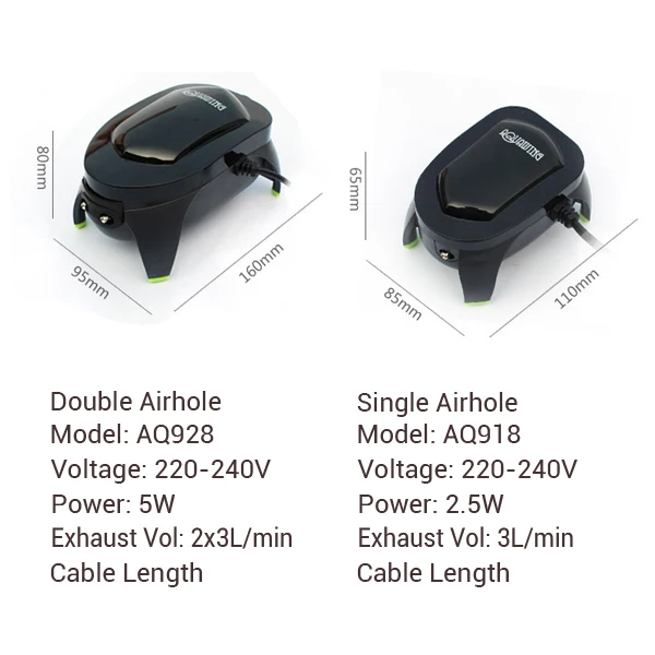 Высокая мощность Ультра тихий аквариумный воздушный насос аквариум высокая