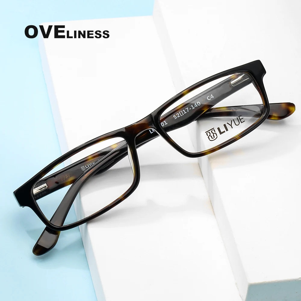 Fashion Square eyeglasses frames eye glasses frame men women Optical Acetate full eyewear Myopia Prescription glasses Spectacles bclear pure titanium glasses frame men 2019 new prescription eye glasses for men square eyeglasses myopia optical frames eyewear