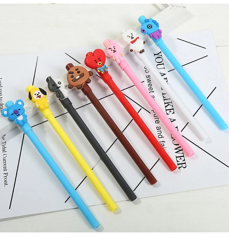 

2. Stationery gifts and small gifts pvc soft gel pen a variety of creative cute cartoon office stationery student signature pen