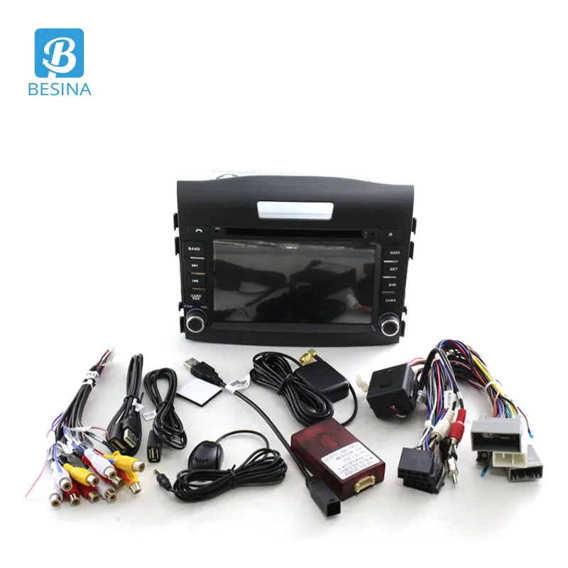 Автомобильный мультимедийный плеер Besina Android 10 0 2 Din Радио для Honda CRV CR V 2012 2013 2014 GPS Navi
