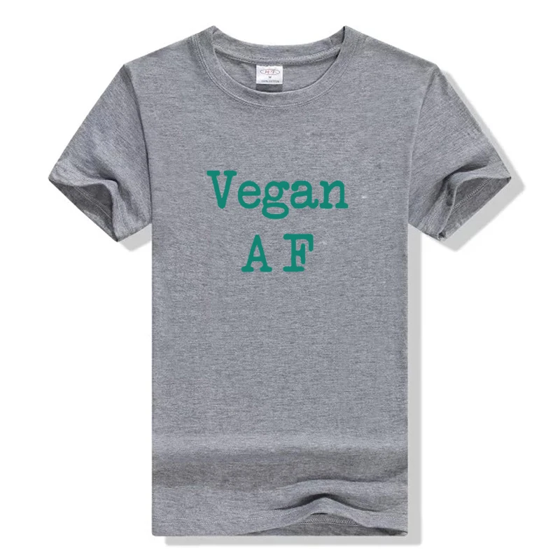 

Fashion Casual Hipster Tee Vegan AF Women T-Shirt Tumblr Vegan Graphic Cotton Tops High Quality Funny Outfits Femme Tshirt