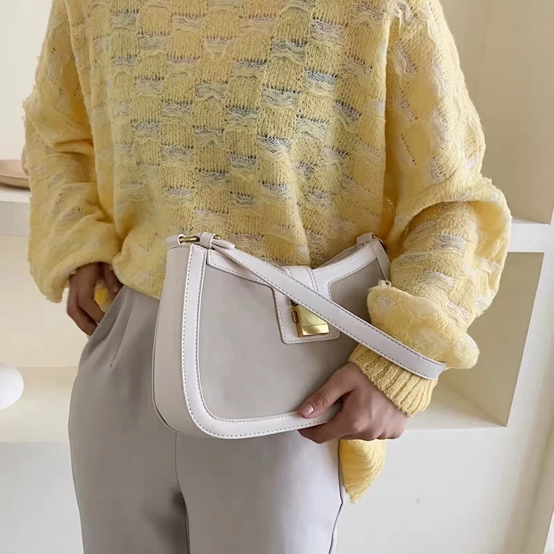 Матовая сумка для подмышек женская Новинка лета 2020 багет средней и старой формы