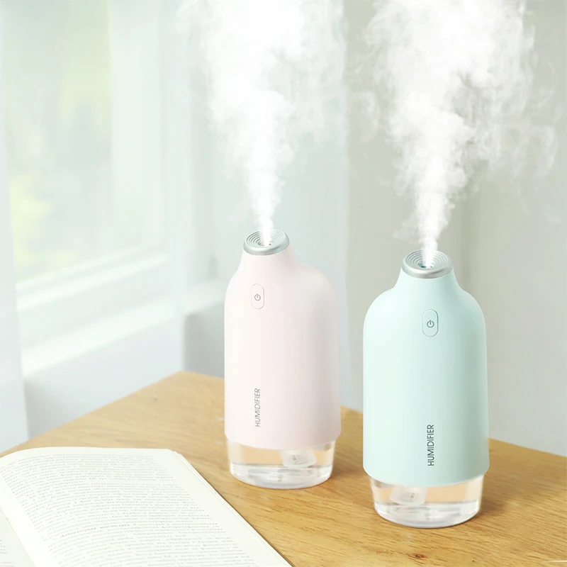 

270ML Mini Ultrasonic Air Humidifier For Home Usb Aroma Diffuser Humidifier Led Lamp Mist Maker Office Car