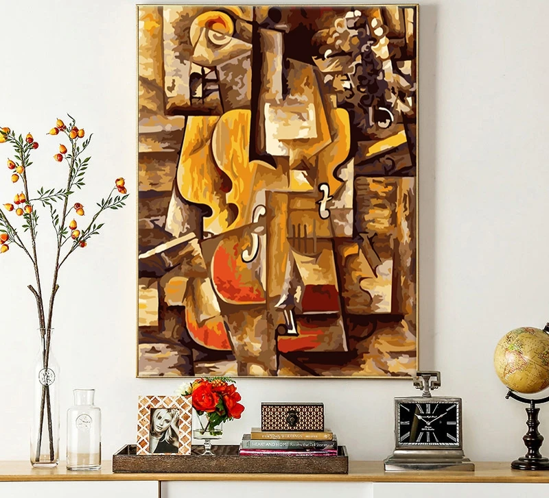Балала &quotсделай сам&quot Современная Абстрактная живопись маслом по номерам Wall Art