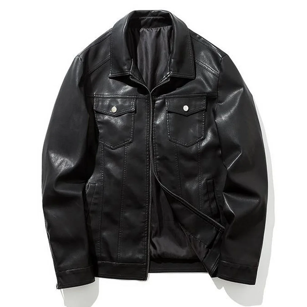 

Harajuku Gothic Vintage Motorcycle Jacket Man Biker Rock Punk Black Jacket Punk Outerwear Faux Leather Jackets Streetwear