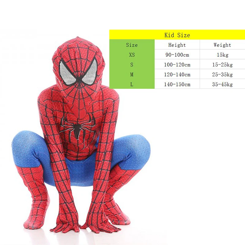 red spider man Новинка года; костюм Человека-паука для взрослых; костюм зентай для косплея супергероя-паука; костюм для Хэллоуина; комбинезоны - Цвет: red spider man