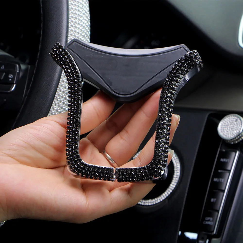 

Hot Sale Universal Car Phone Holder With Bing Crystal Rhinestone Car Air Vent Mount Car Phone Holder