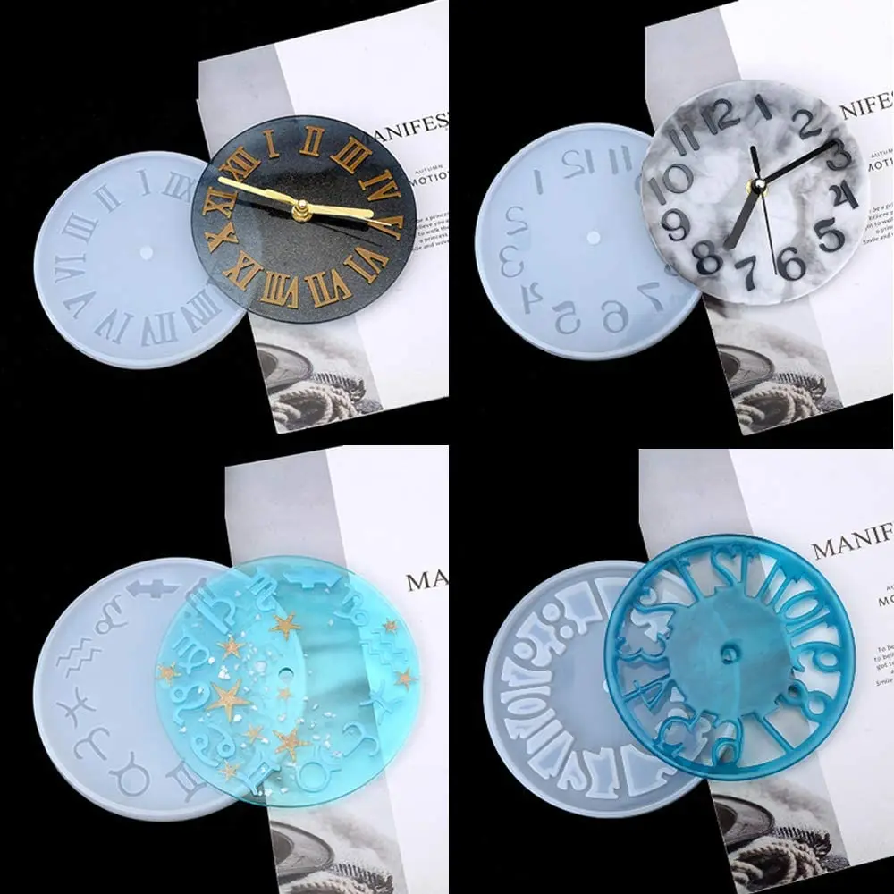 Форма силиконовая для изготовления часов сделай сам форма из смолы с римскими