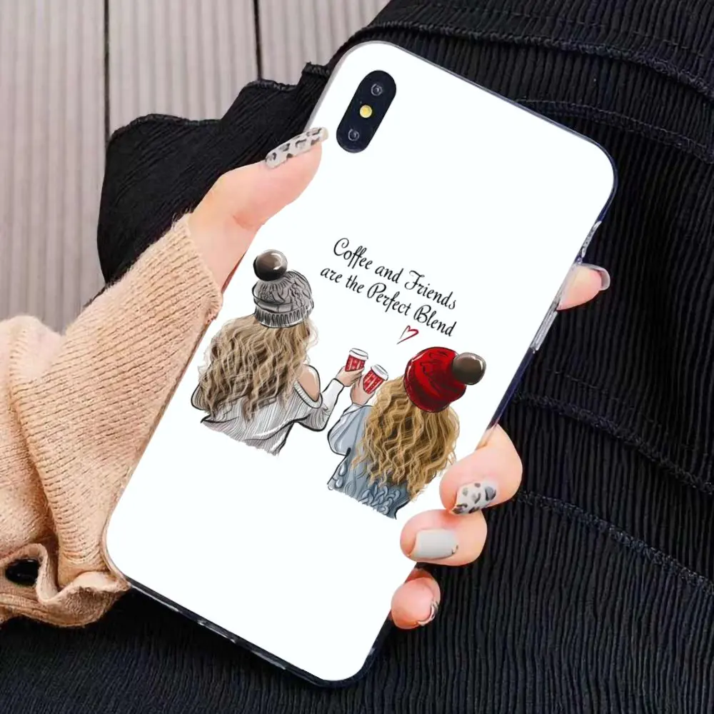 For Samsung Galaxy A10 A30 A40 A50 A60 A70 S6 Active Note 10 Plus Edge M30 Best Friends BFF Matching Online Silicone Phone Case |