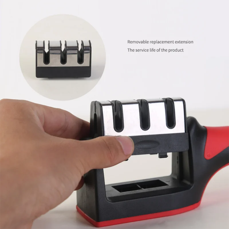 

Stainless Steel Knife Sharpener 3 Stages Household Quick Sharpener Kitchenware Tungsten Diamond Ceramic Sharpening Tool