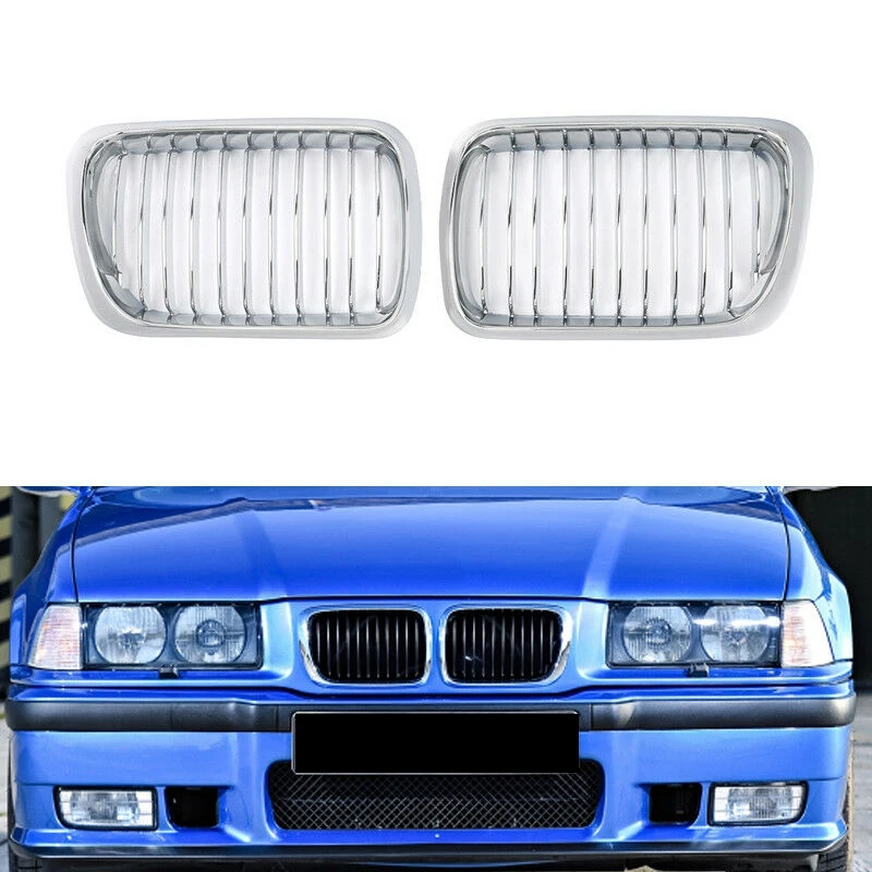 

Car Front Kidney Grille Grill For-BMW M3 E36 3 Series Coupe Sedan M Look 97-99 51138195151 51138195152