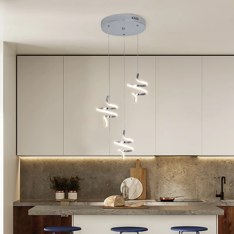 

Gold chrome plating led pendant lights modern design for Restaurant Pendant lights Bedroom kitchen Hanging lamp indoor lighting