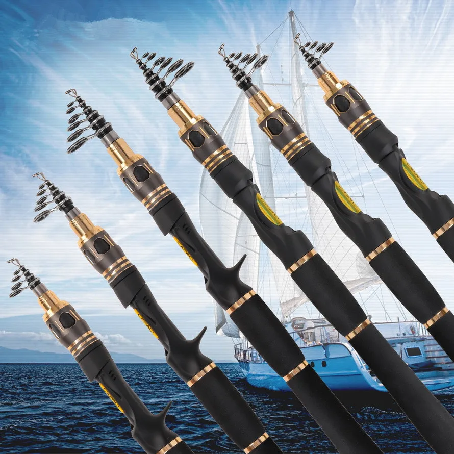 

GOOSHING Telescopic Fishing Rod Ultralight Weight Spinning/Casting 1.8-2.4m Fishing Rod Carbon Fiber Fish Rod Tackle Pesca Isca