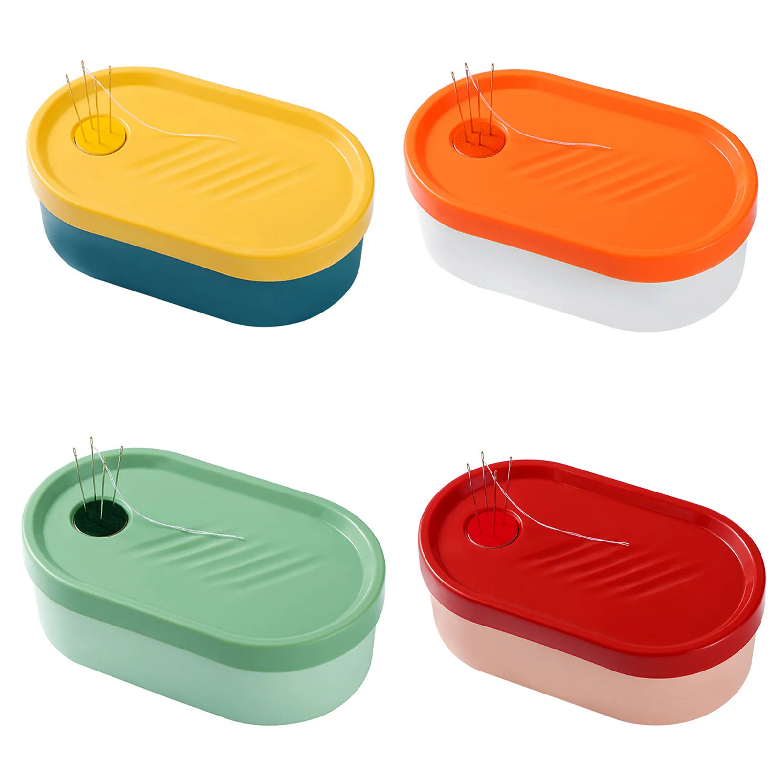 

Новые бытовые швейные принадлежности для шитья коробка с пуговицами портативный комплект для шитья, сшитые вручную, ящик для хранения швей...