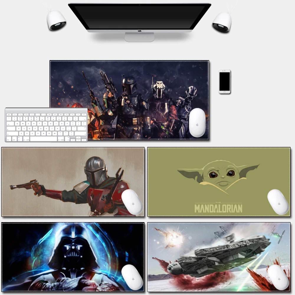 

Компьютерный коврик для мыши, игровой коврик с закругленными краями, высокое качество, прочный, больше похож на Master Yoda