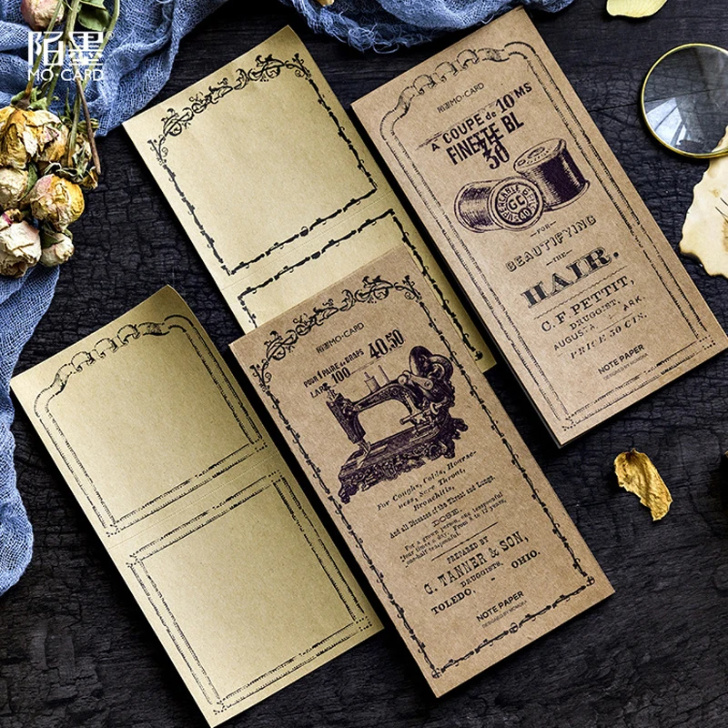 

1 Pack 30 Pages Cute Industrial Age Memo Pads Paper Notepad Student Stationery School Office Supply Kid Gift