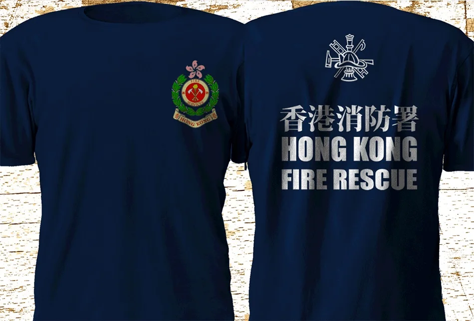 

Hongkong Fire Rescue Department Firefighter 2020 New Hot Sale Mens Short Sleeves Male Basic Tops Famous T Shirt Design