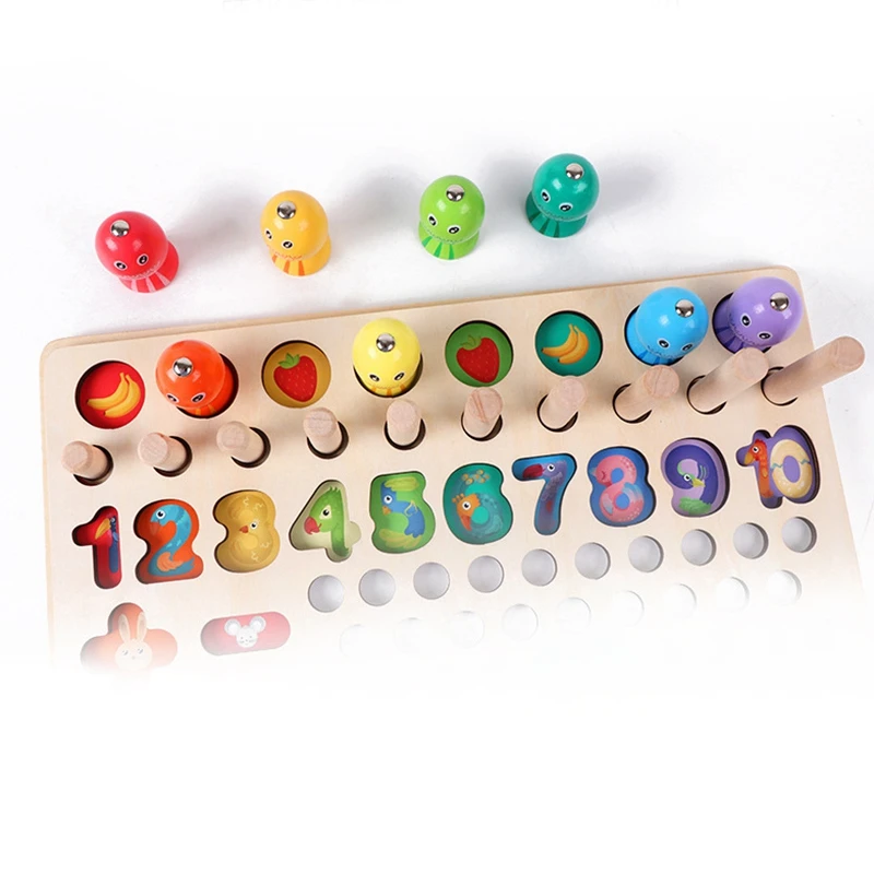 

Clip Beads Counting Number Sorting Shape Cognition Color Matching Game Stacking Blocks Kids Toddlers Learning Toys