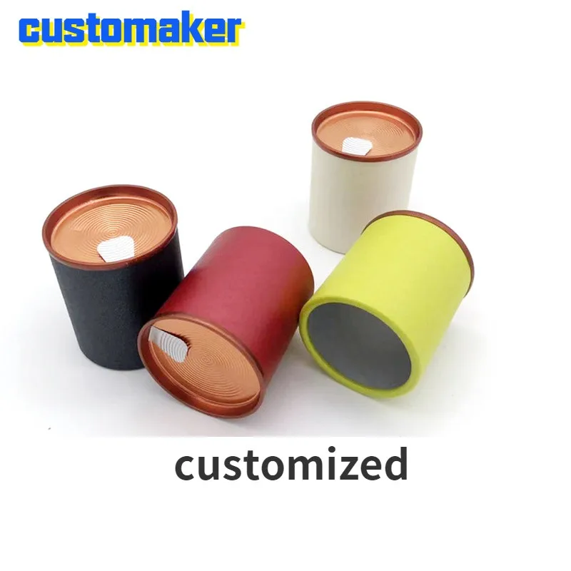 50 шт экологичный Круглый бумажный контейнер одноразовая упаковка для чая