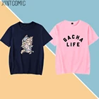 Повседневная футболка Gacha Life в стиле панк, футболка с коротким рукавом для мальчиков и девочек, летняя футболка для взрослых мужчин и женщин, топы Gacha Life с мультяшным принтом