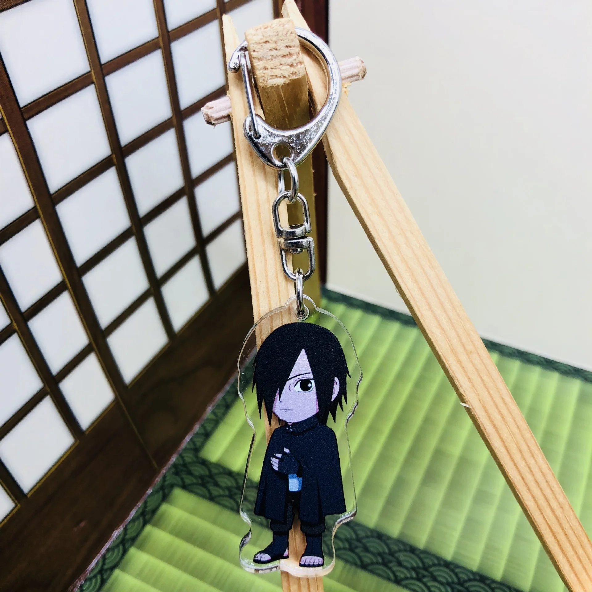 

2019 Naruto Keychain Sasuke/itachi/Kakashi Double Sided Acrylic Key Chain Pendant Anime Accessories Cartoon Key Ring