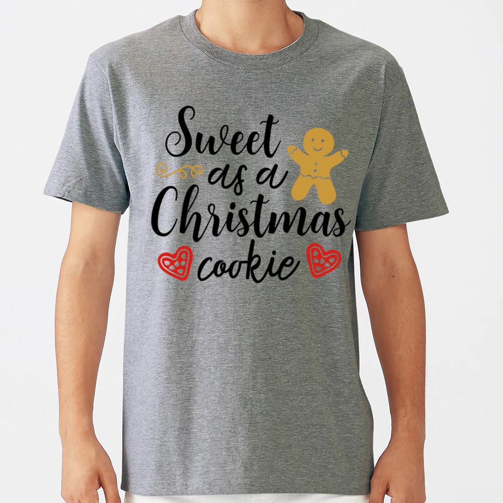 Мужская футболка с принтом сладкое как рождественское печенье | одежда
