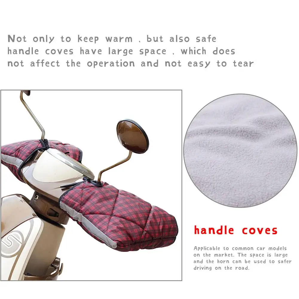 

Waterproof Motorcycle Handlebar Muffs Windproof Scooter Handlebar Cover Motorcycle Grip Cover In Winter Scooter Accessories