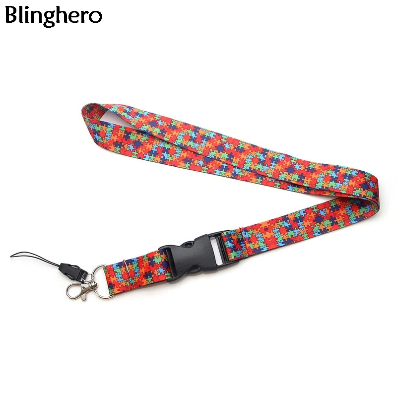 

10pcs/lot Blinghero Lanyard ID Badge Holder Colorful Strap Lanyard For keys Camera Badges Phone Neck Straps Lanyards BH0611