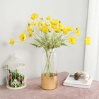 1 букет 4 головы кукурузный Мак Искусственные цветы сделай сам Свадьба Рождество Вечеринка домашнее украшение искусственный цветок из шелка материалы для стен