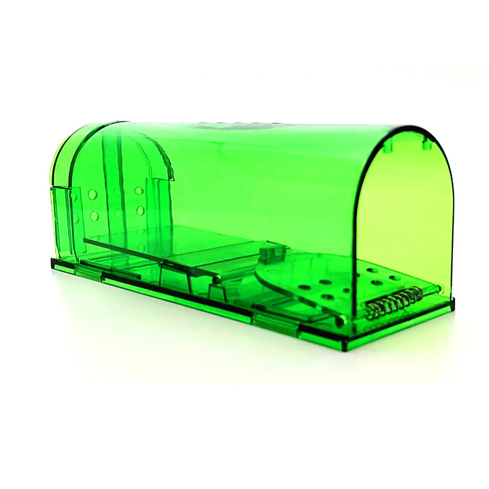 2X Пластик Мышь ловушка многоразовые для крыс клетка грызунов вредителями