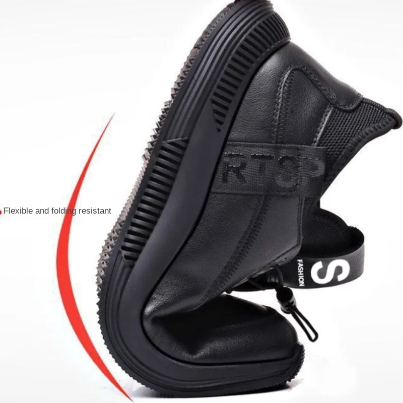 Туфли мужские с острым носком ПУ эластичная резинка дышащая спортивная обувь