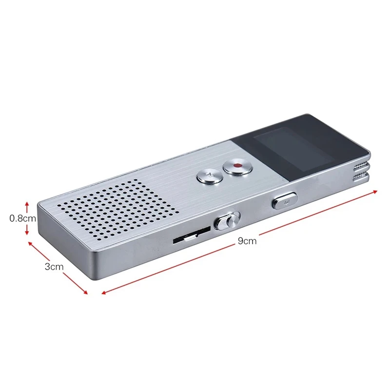 8 ГБ Цифровой диктофон Диктофон Mp3 музыкальный плеер стерео звук | Электроника