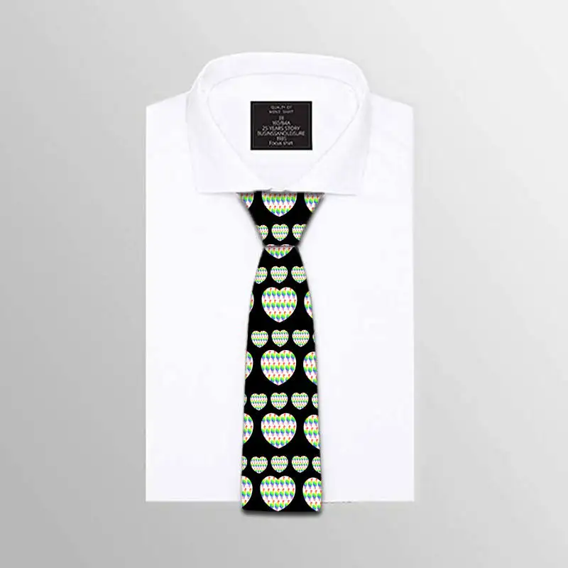 Модный мужской галстук с принтом подсолнуха лягушки Повседневный 8 см нейлоновый
