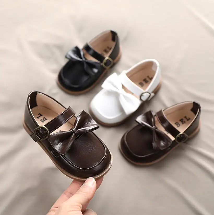 

Spring Autumn Kids Shoes Leather Shoes for Girls Boys Non-slip Toddlers Mary Janes Baby Children Buckle Strap Flats Sneakers