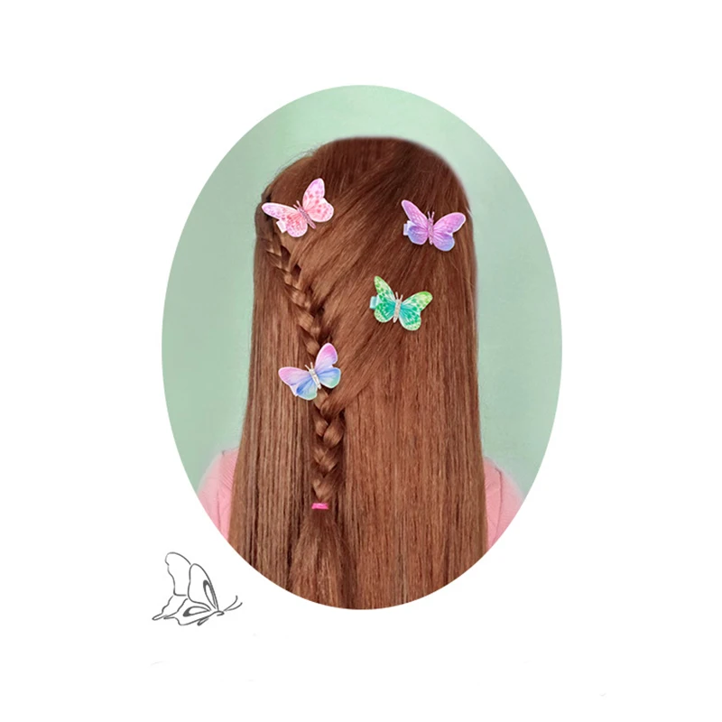 24 pieces/lot Baby kids girl retro butterfly hairpin fairy hair clip princess accessories for Children's | Детская одежда и